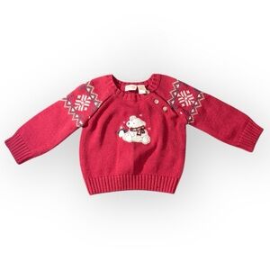 Sonoma infant baby boy holiday winter Christmas polar bear penguin sweater